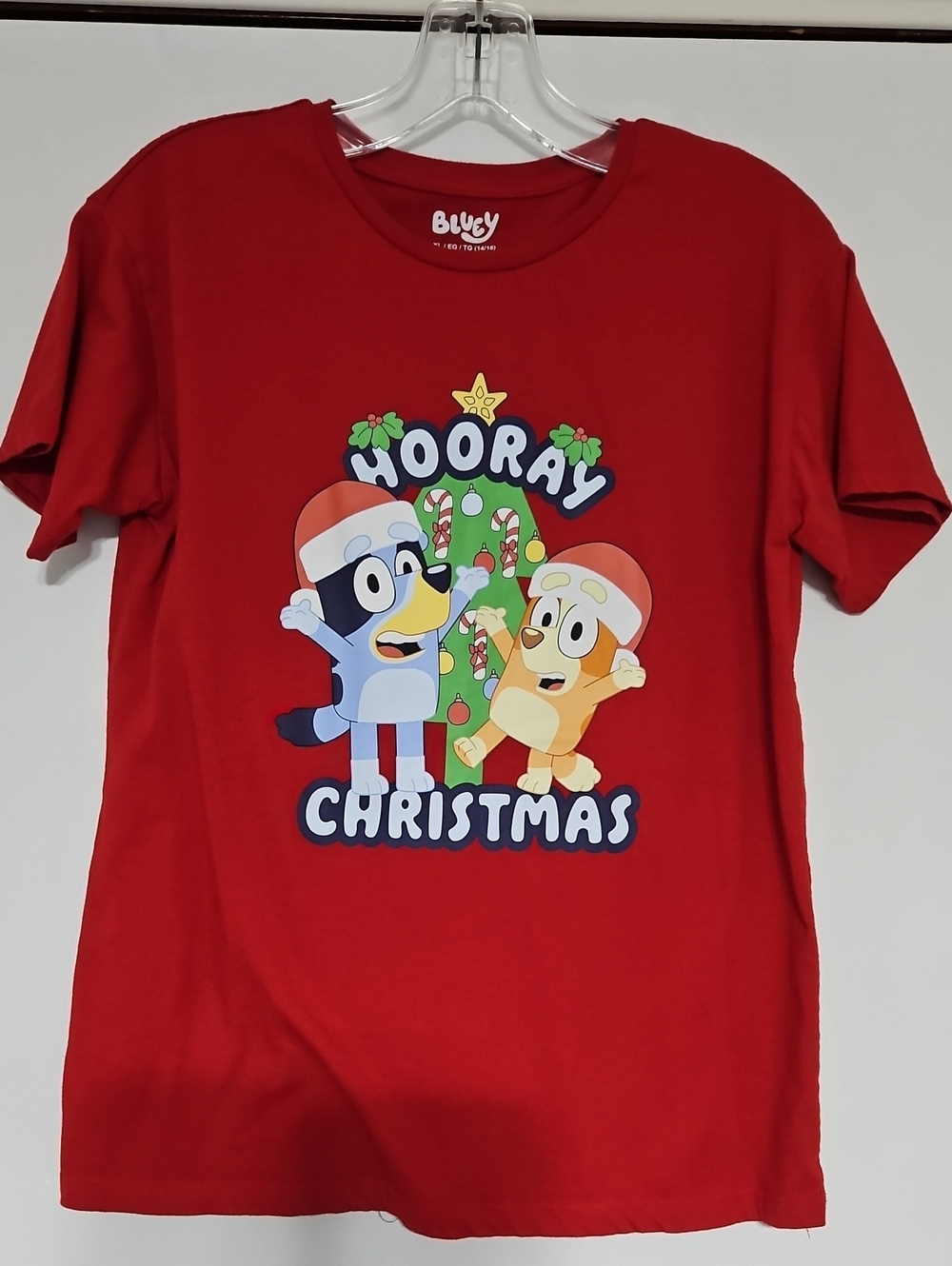 Girls Bluey Christmas Shirt Size 14/16